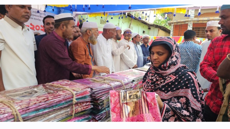 গোয়াইনঘাটে মানবতার কল্যাণে প্রবাসী নজরুল ইসলাম: ৮ শতাধিক পরিবারে ঈদ উপহার বিতরণ